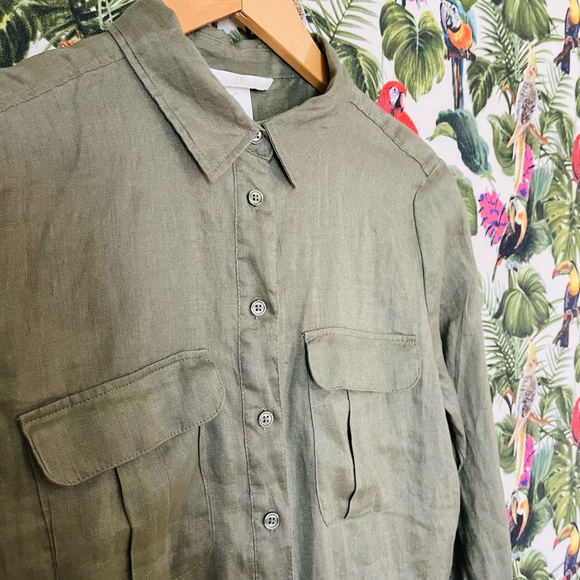 New Natural Linen H&M shirt. Size 2 - Picture 2 of 11